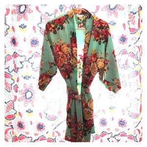 Floral Silk Robe